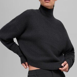 Alo Yoga Cashmere New Class Turtleneck Sweater Black